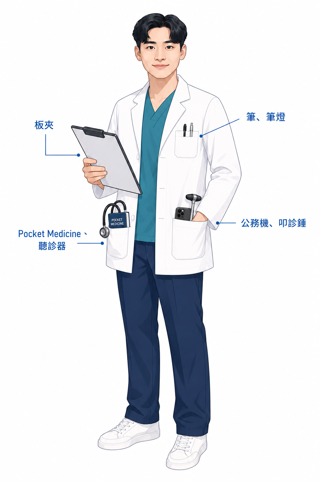 實習醫學生進醫院前常用物品